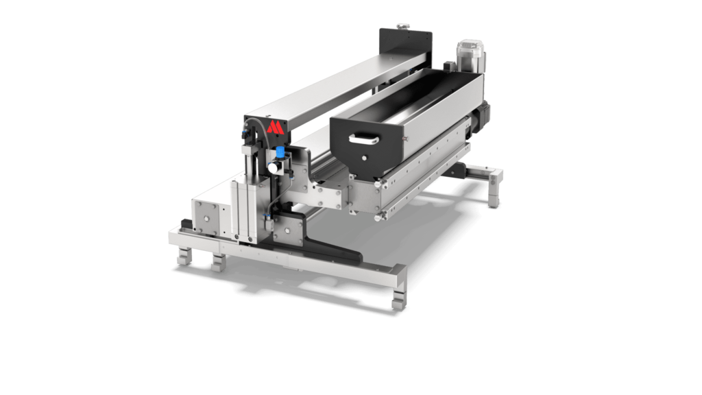 Aasted depositor machine, designed for precision and efficiency in depositing chocolate or other confectionery fillings.