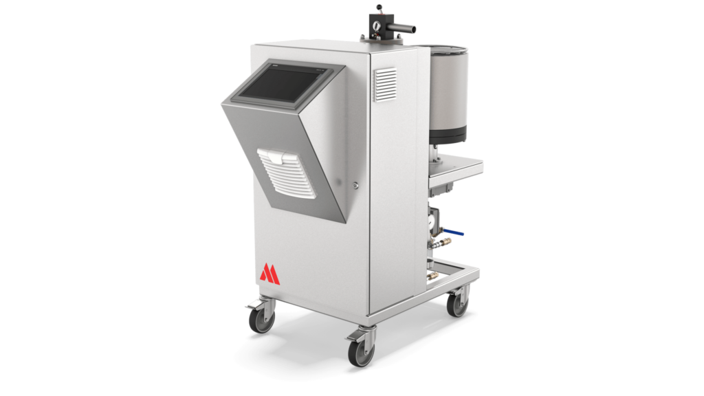 Aasted AMC SuperNova 50-100 Tempering Machine, designed for precise chocolate tempering and flexibility in small to medium-scale production