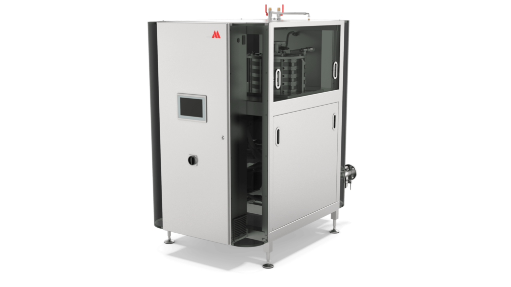 Aasted StellaNova Tempering Machine, offering advanced tempering technology for optimal chocolate crystallization and consistent product quality