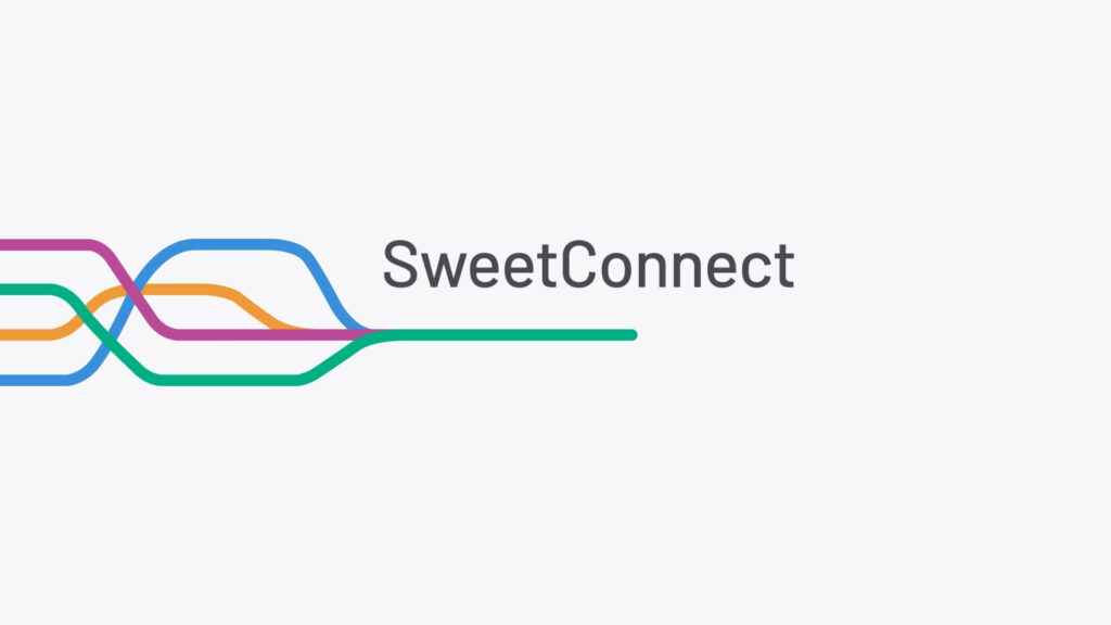SweetConnect logo – representing Aasted's collaboration with SweetConnect to drive innovation and connectivity in chocolate production processes.