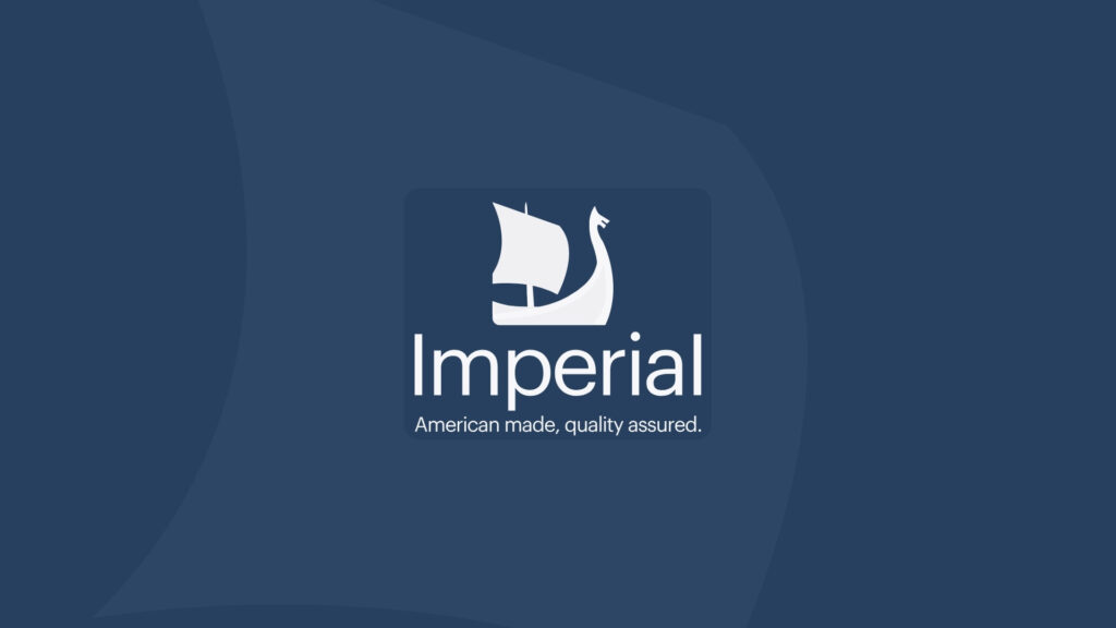 Imperial logo with the tagline 'American made, quality assured' – highlighting Imperial's partnership with Aasted to deliver advanced chocolate processing solutions
